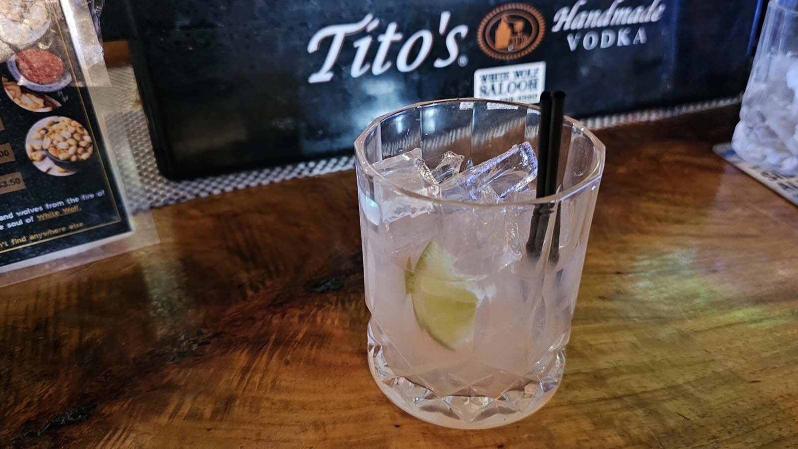 They can make any cocktail you like at the White Wolf Saloon in Douglas.