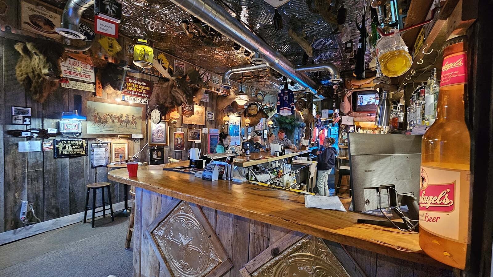The White Wolf Saloon in Douglas still boasts a lot of artifacts, although the new owner has focused them more on things with a Western saloon theme.