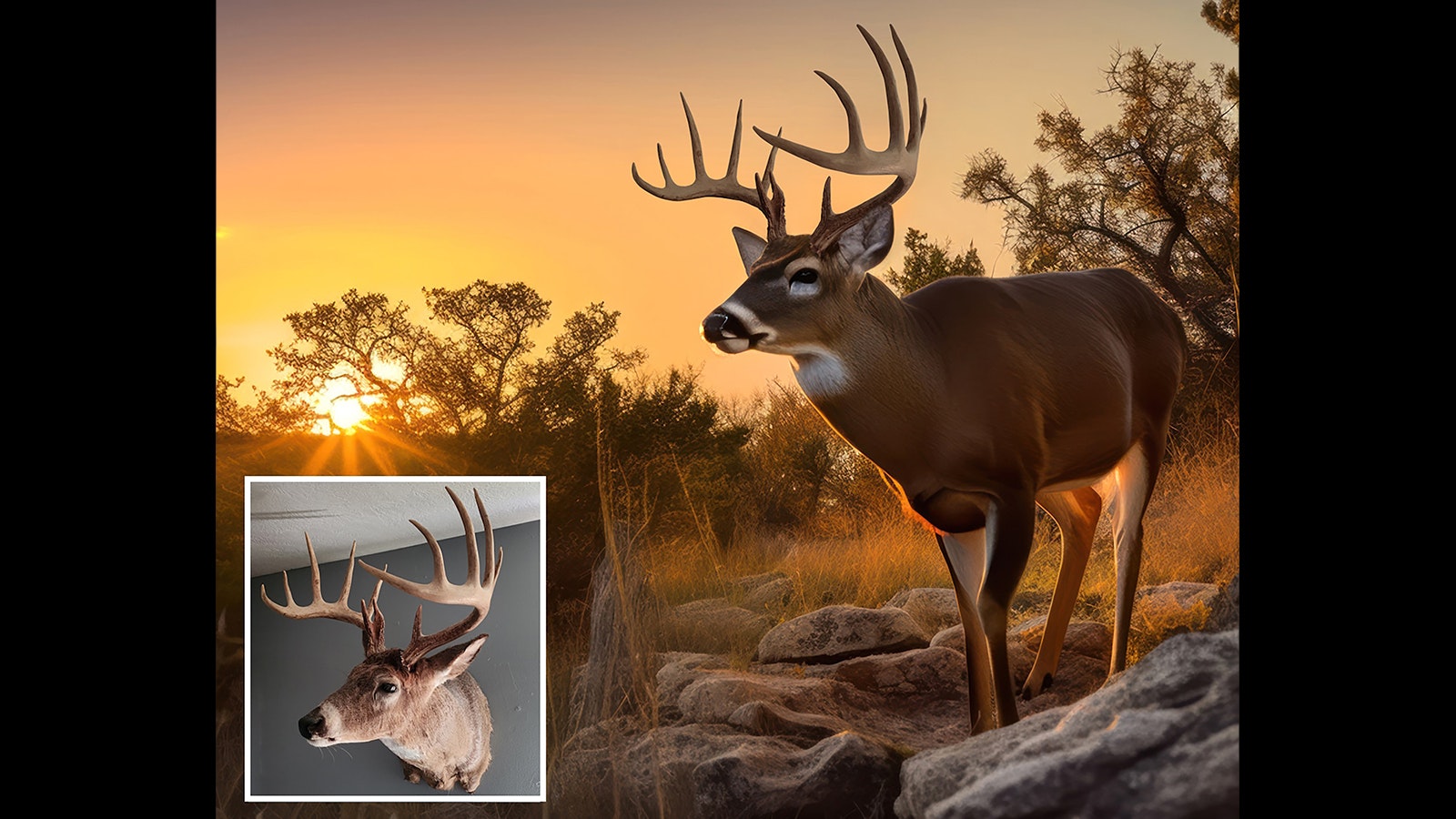 Using photos of hunters’ trophies, a Missouri-based company called Digital Taxidermy can produce life-like images of the animals in natural scenes.
