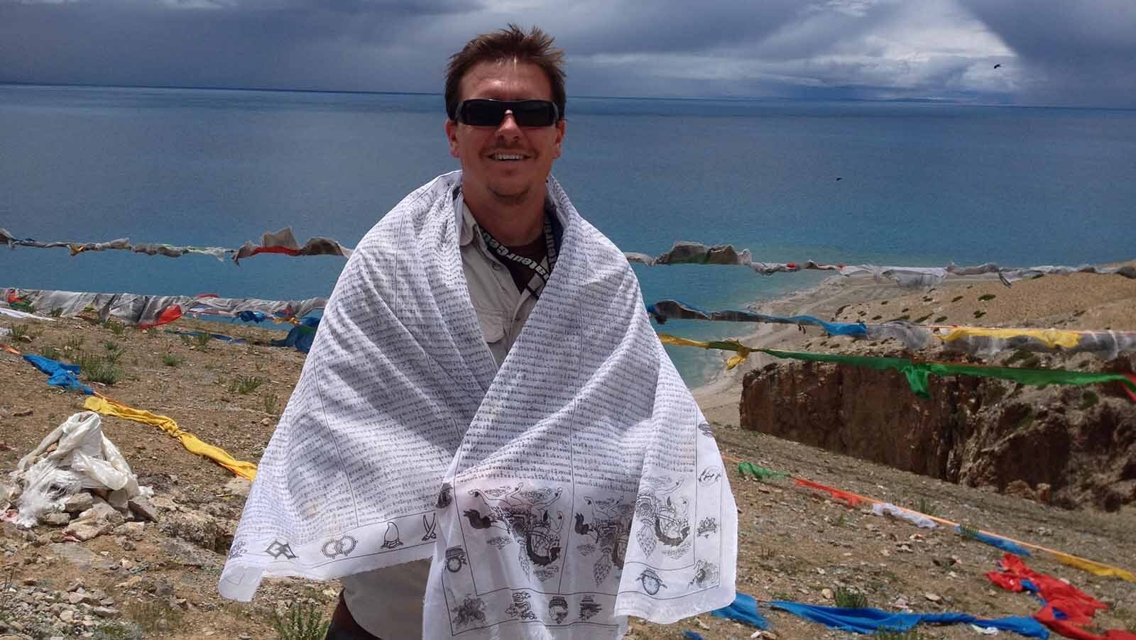 Matt Wielicki during a 2014 research trip to Tibet.
