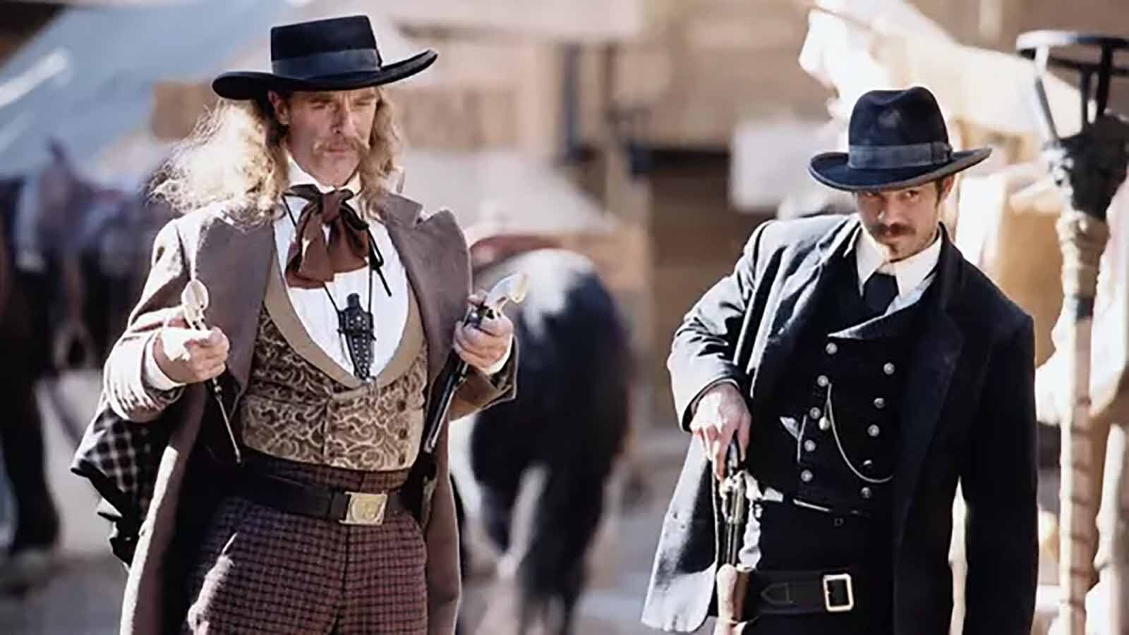 Keith Carradine, left, plays Wild Bill Hickok in HBO's "Deadwood."