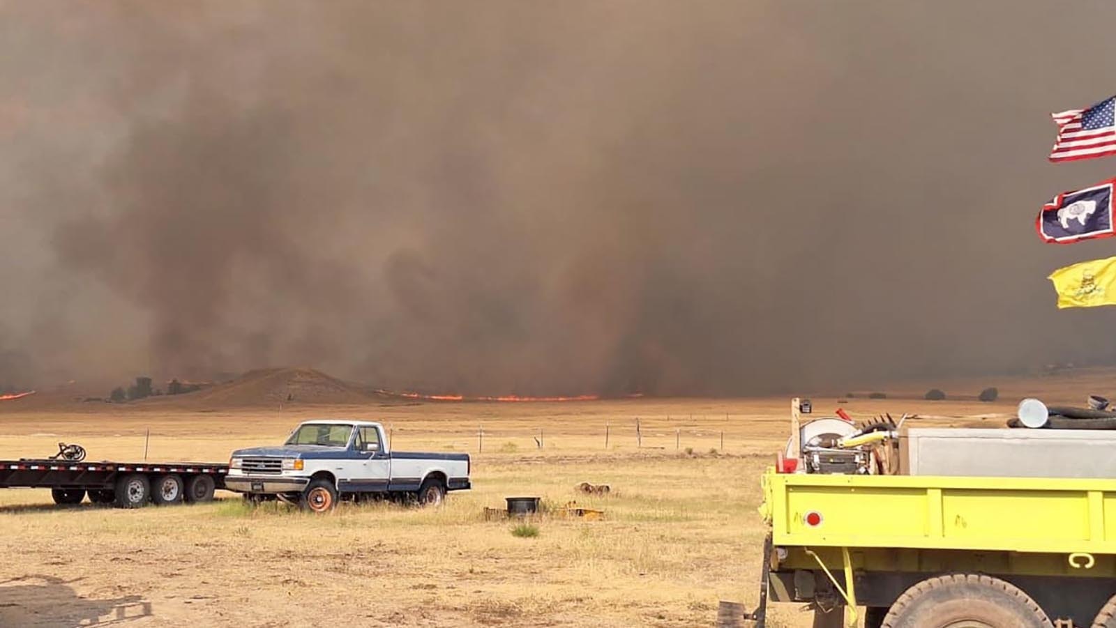 The Wildcat Creek Fire southeast of Wright, Wyoming, has burned more than 17,000 acres and is about 30% contained, fire officials report.