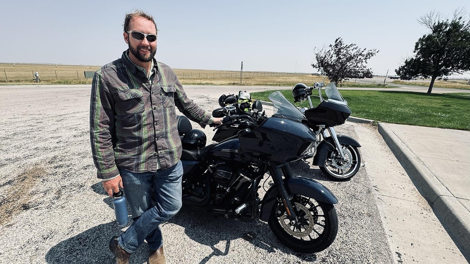 Mike Beeman, who lives near Rockville, Maryland, had exited U.S. 26 off Interstate 25 and wanted to ride north on his Harley Davidson to Rapid City, South Dakota, with his brother. But the road was closed and he stopped for a break at the Dwyer rest area.   He and his brother plan to ride a few more exits north on the I-25 and then head east before powering north to South Dakota, taking back roads.