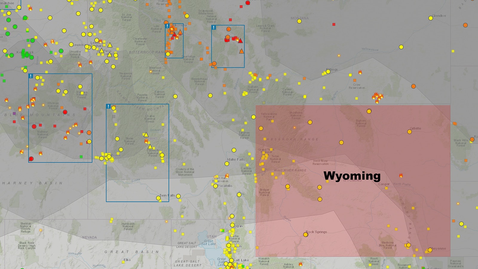 Wildfire map 7 22 24