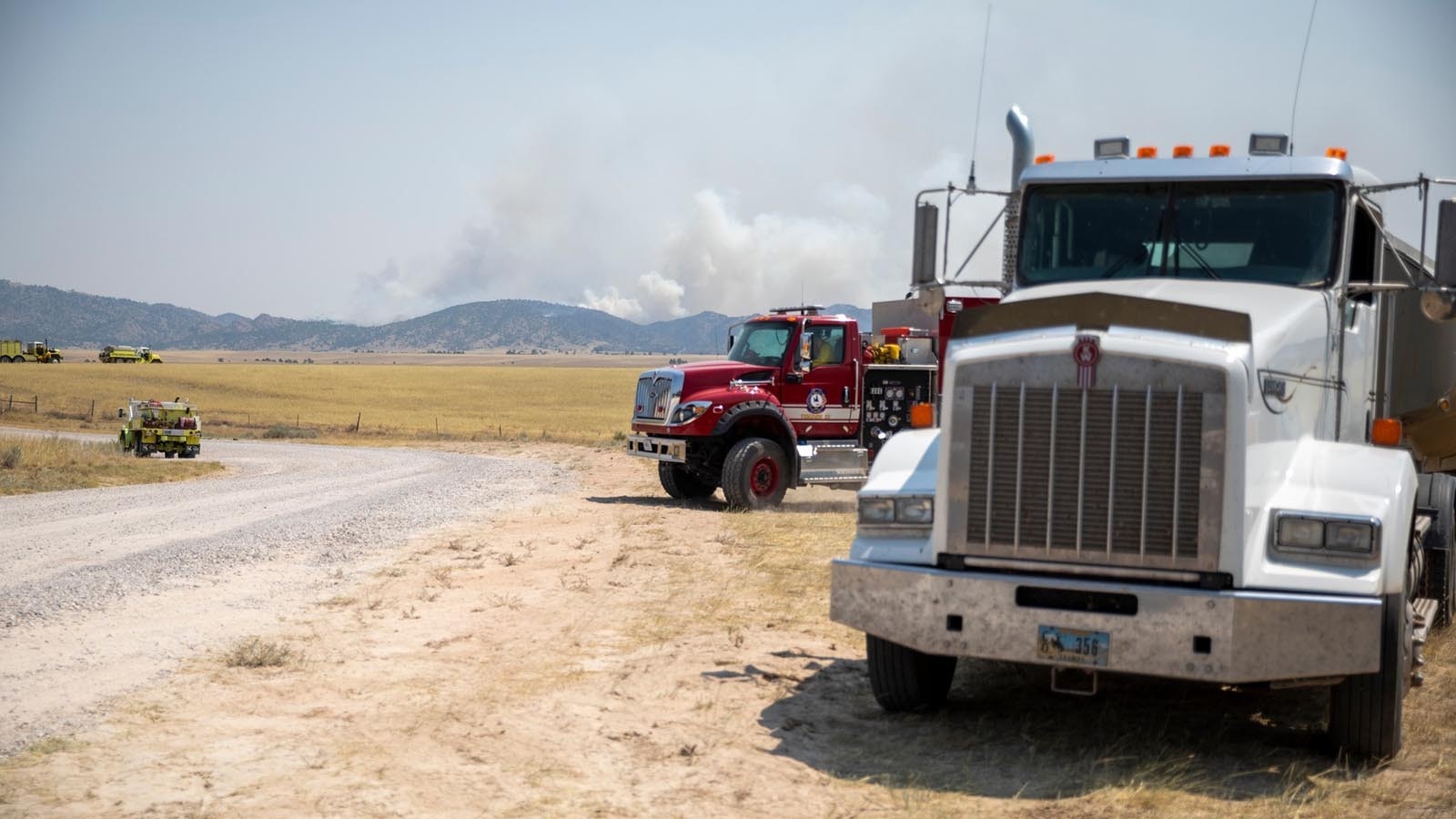 Fire crews from multiple agencies, including the Wyoming National Guard, have responded to the Pleasant Valley Fire.