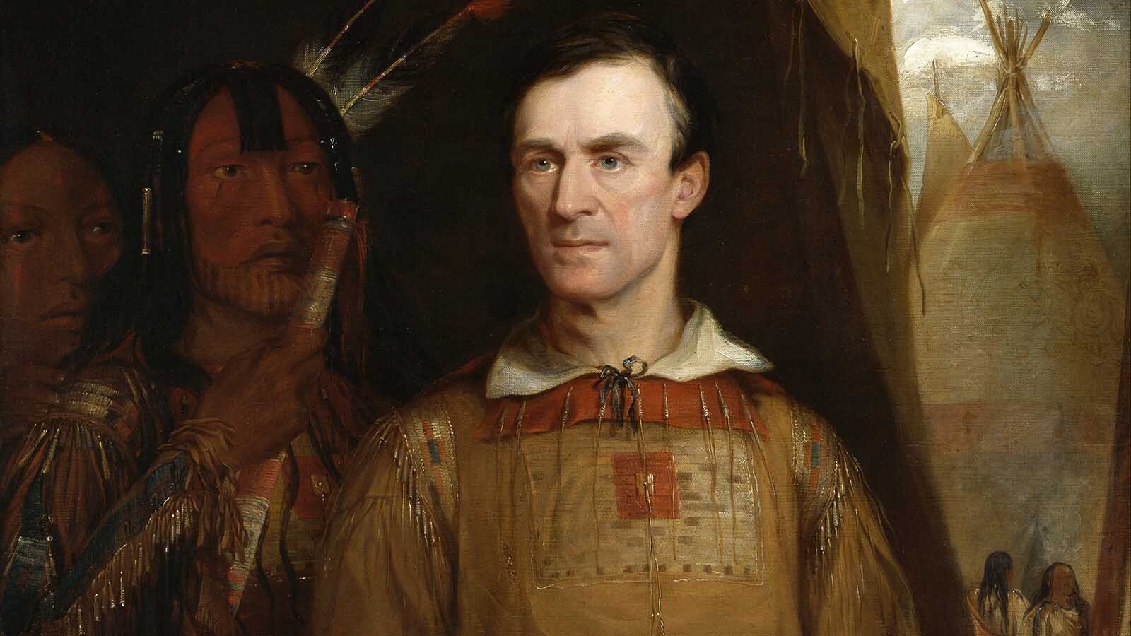 A portrait of artist George Catlin by William Fisk.