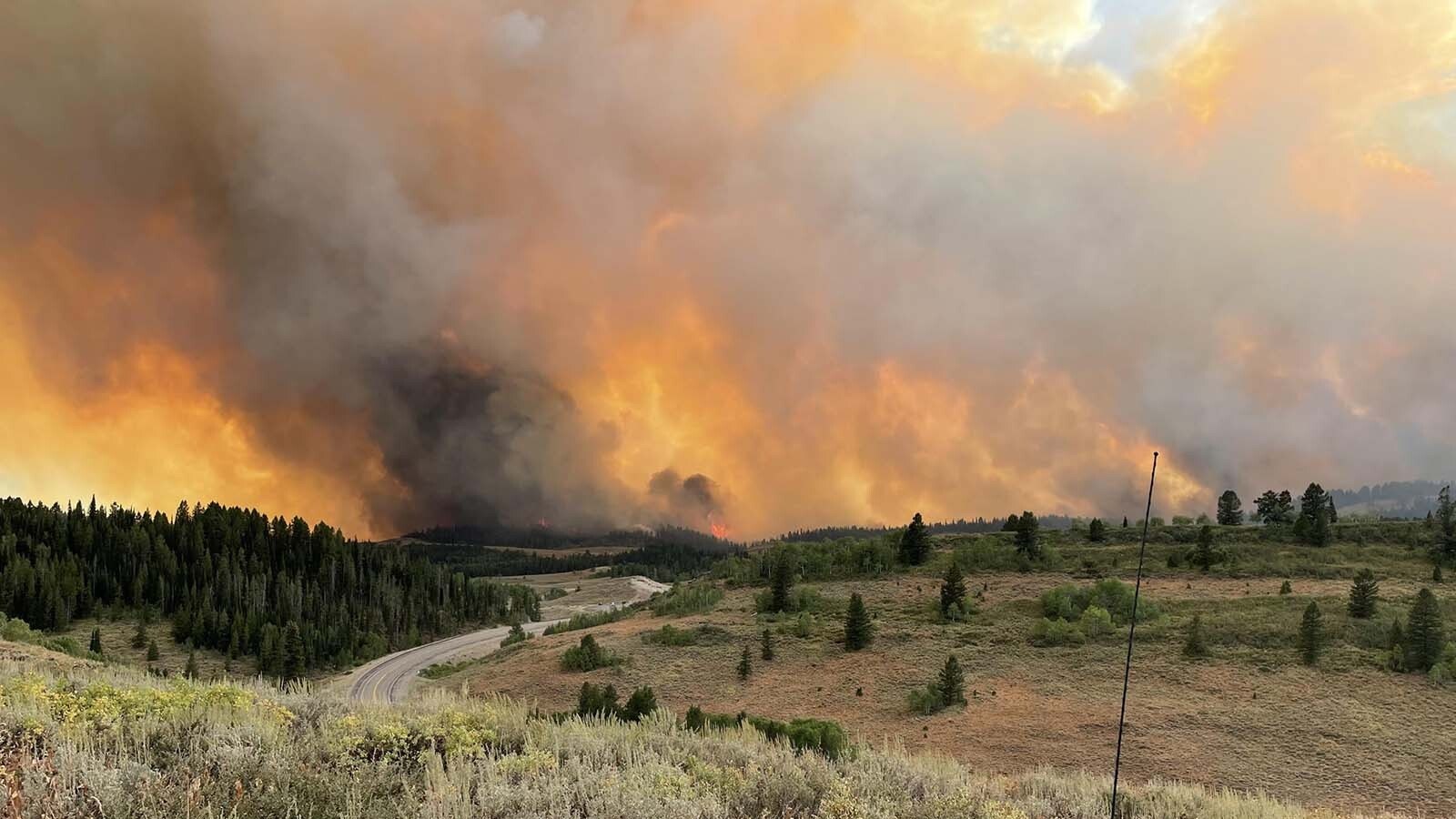 Another fast-growing wildfire has blown up in Wyoming, this time in the Star Valley south of Smoot. The Willow Creek Fire has prompted evacuations and closed U.S. 89.