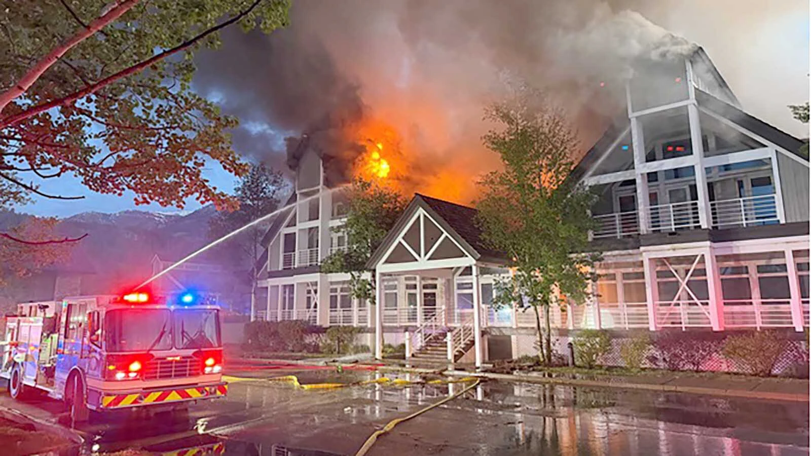 Heavy smoke hung over the Teton Pines golf course when Forrest Sandberg arrived for work Monday morning. "People lost memories and irreplaceable things," said the facilities manager about watching fire rip through the office building.