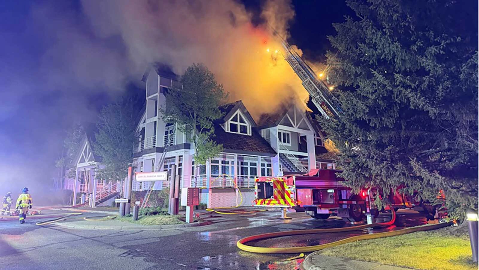 Heavy smoke hung over the Teton Pines golf course when Forrest Sandberg arrived for work Monday morning. "People lost memories and irreplaceable things," said the facilities manager about watching fire rip through the office building.