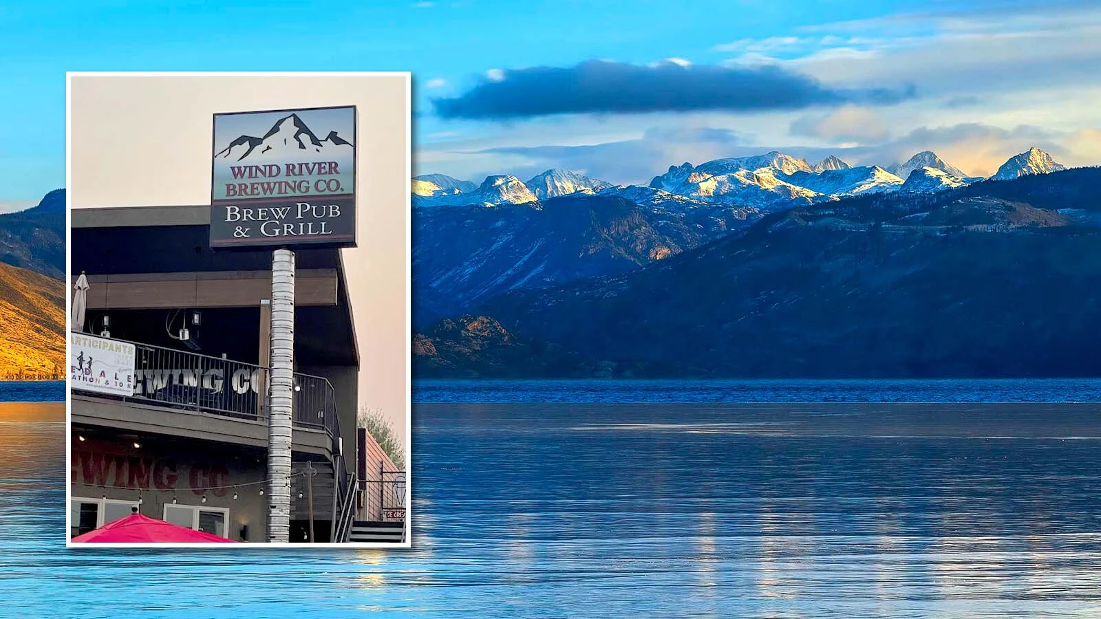 Wind River Brewing Company and the town of Pinedale draw their water from Fremont Lake, and the beer drinkers are among the beneficiaries.