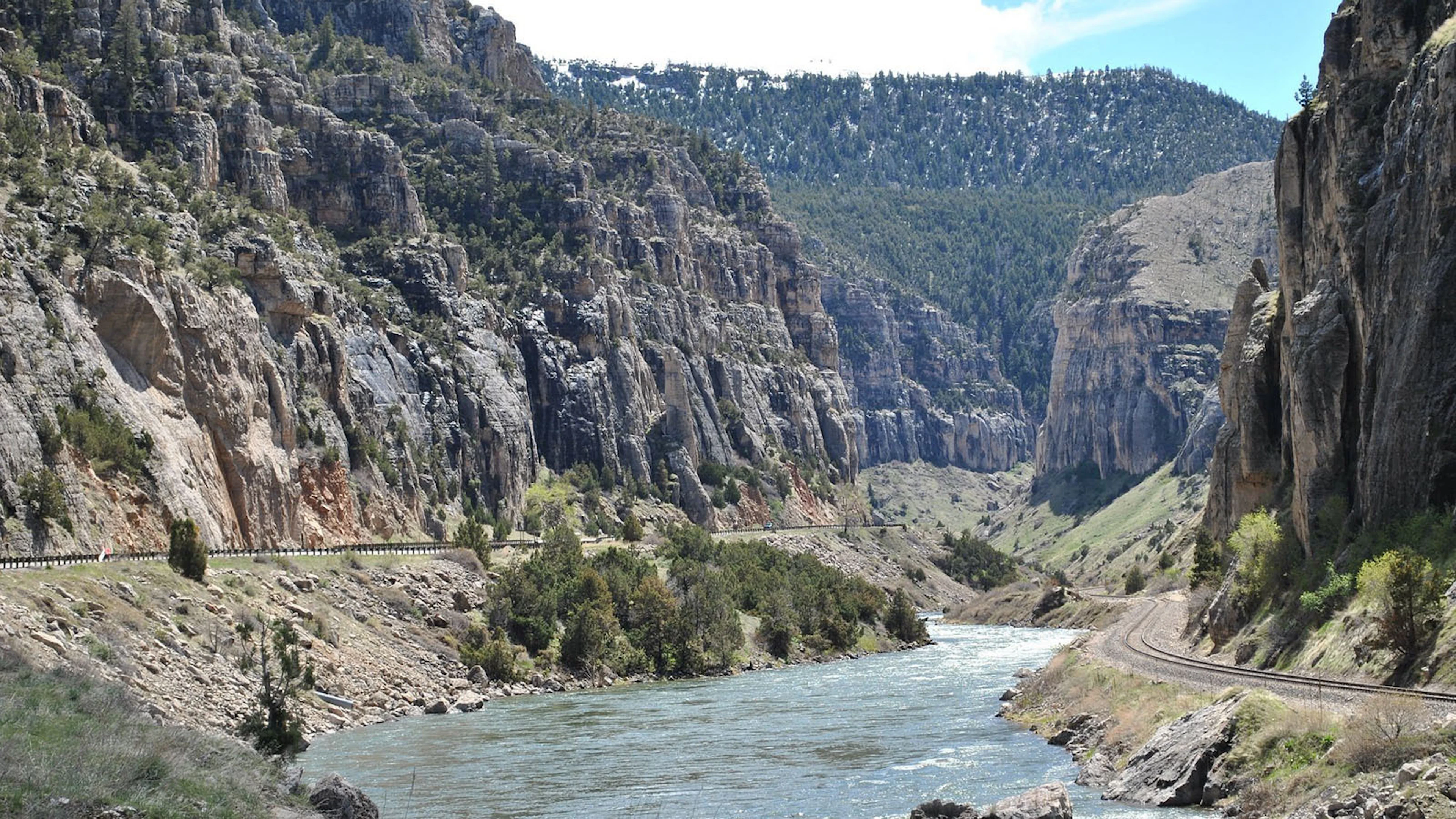 100 Years Of Driving Through Spectacular Wind River Canyon | Cowboy ...