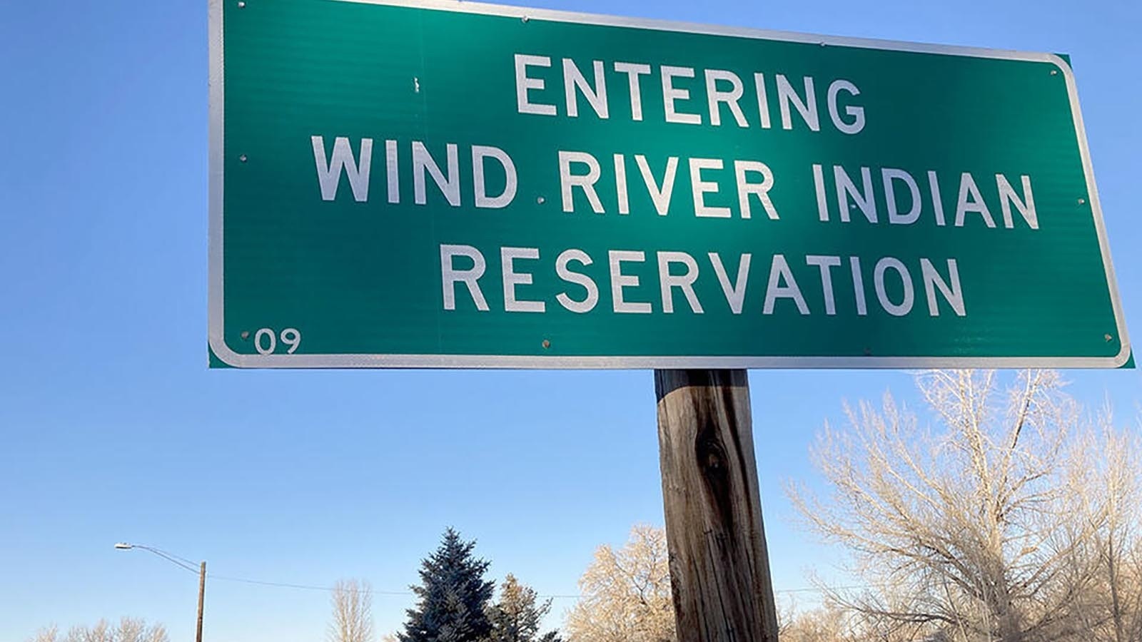 Wind River Indian Reservation sign 12 21 23