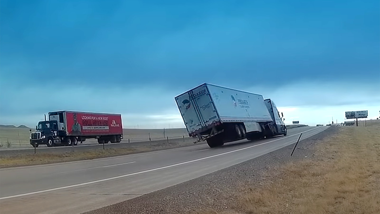 Strong winds and gusts can make it dangerous for high-profile vehicles and semitrailers driving on Wyoming's interstates.