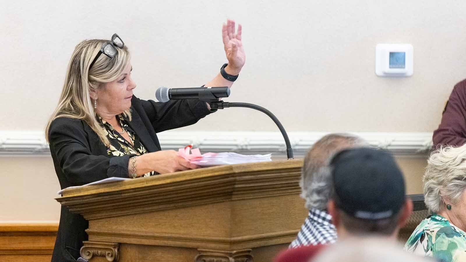 Cheyenne-area Realtor Wendy Volk has been a vocal opponent of wind energy projects.