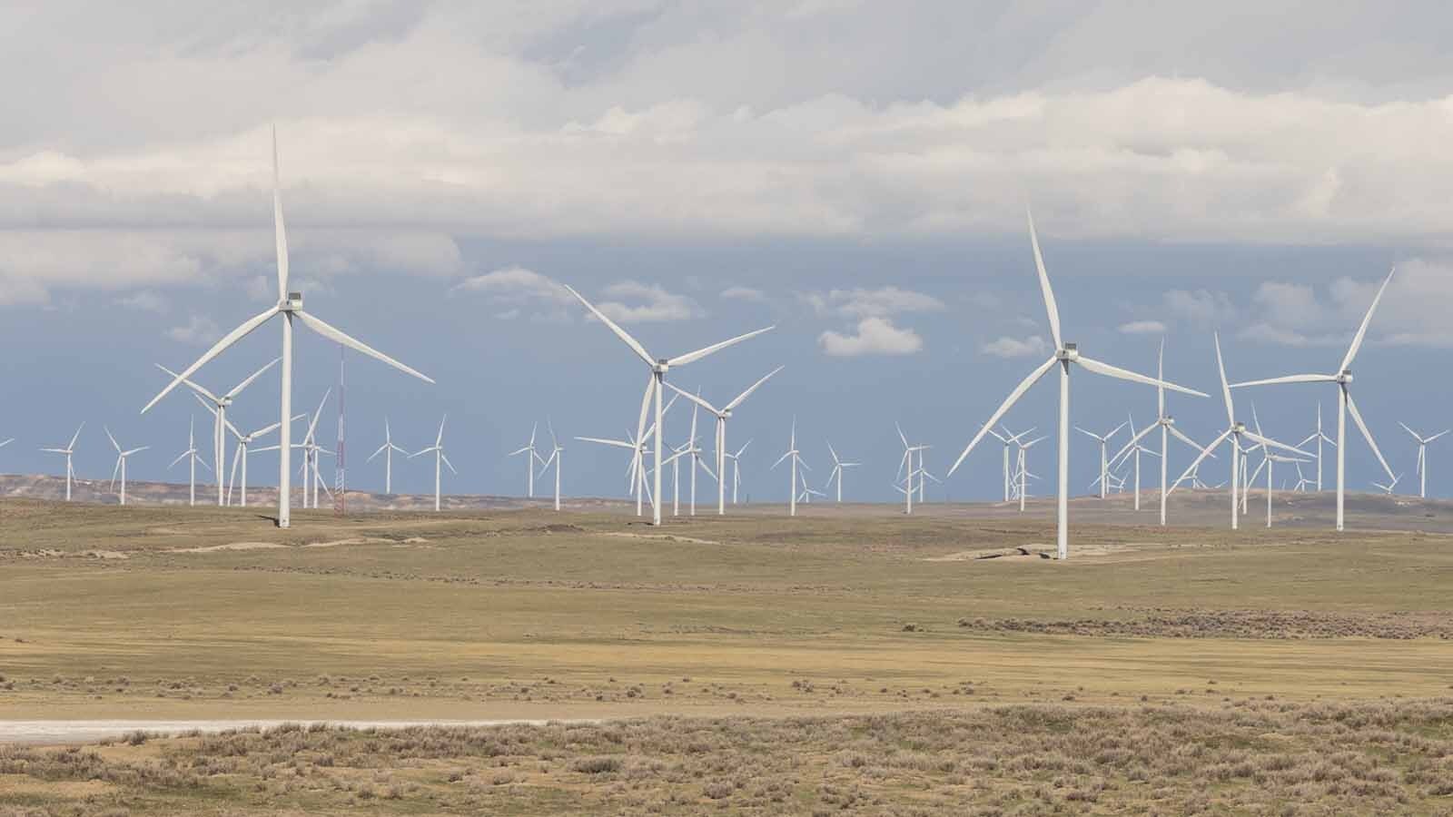 One of Wyoming's many Carbon County wind farms.