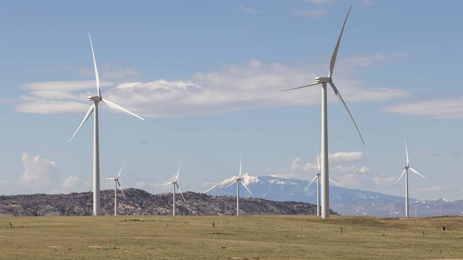 One of Wyoming's many Carbon County wind farms.