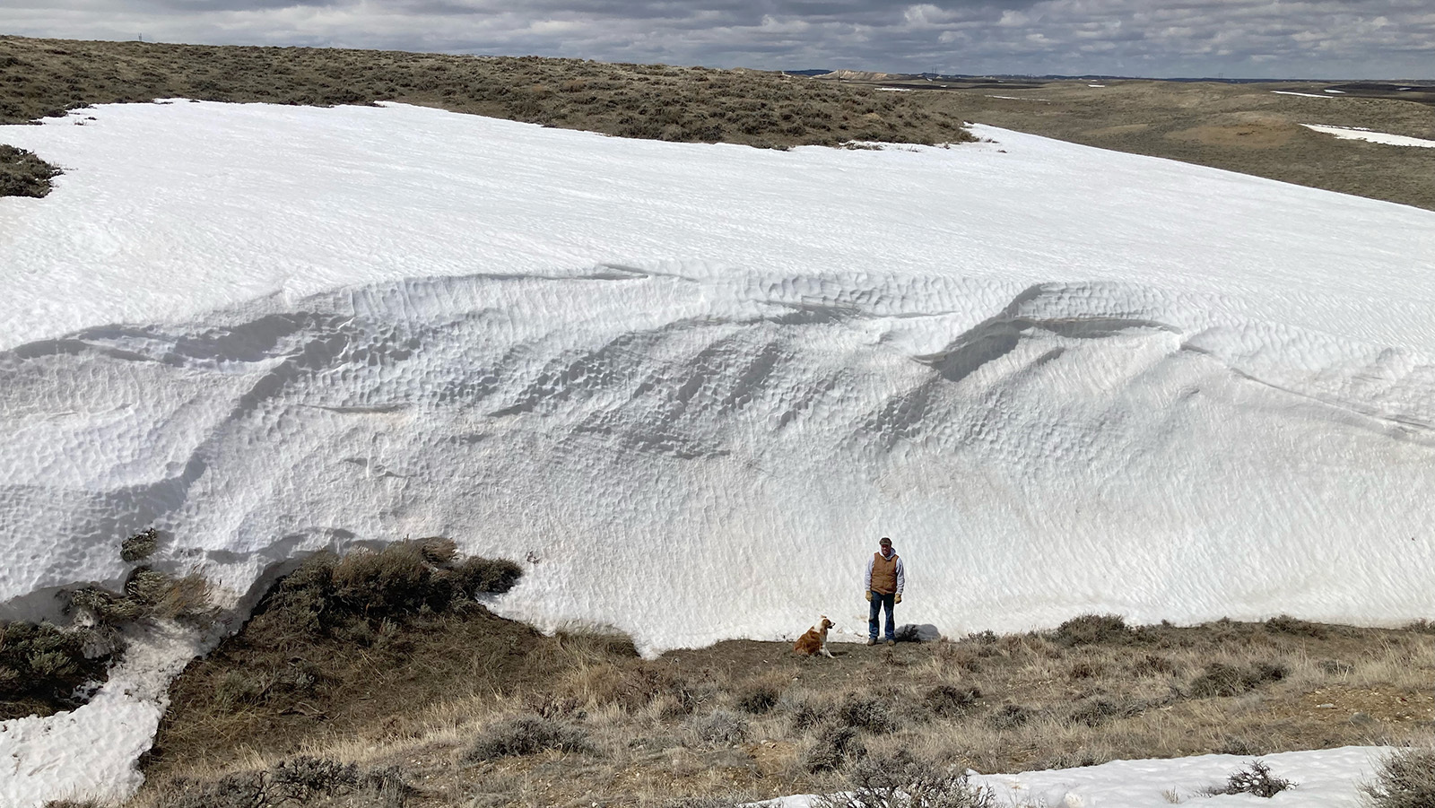 Fences on the Sun family ranch west of Casper — like many across Wyoming — have been hammered by huge snowdrifts this winter.