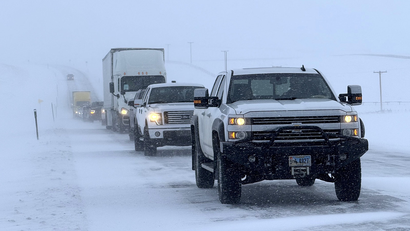 A South Pass slowdown during a winter storm in early February. South Pass and other high elevation areas could get over 20 inches of wet, heavy snow between Wednesday night and Friday morning.