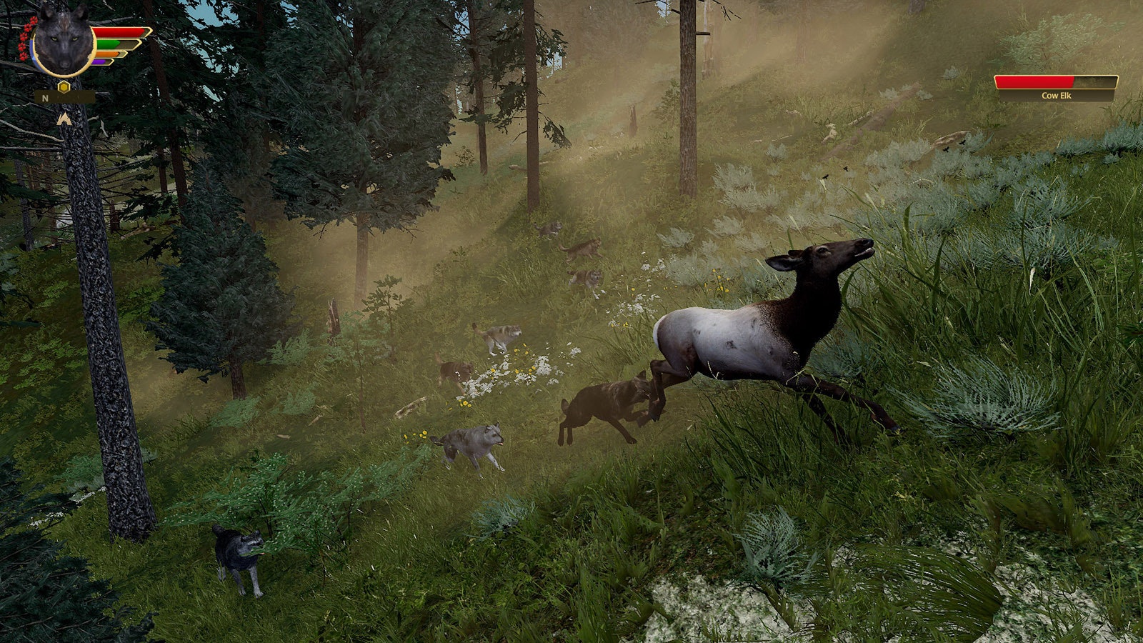 WolfQuest is a computer game in which people create their own wolf characters in a virtual Yellowstone National Park and try to find prey while avoiding fights with other wolves or being shot by hunters.
