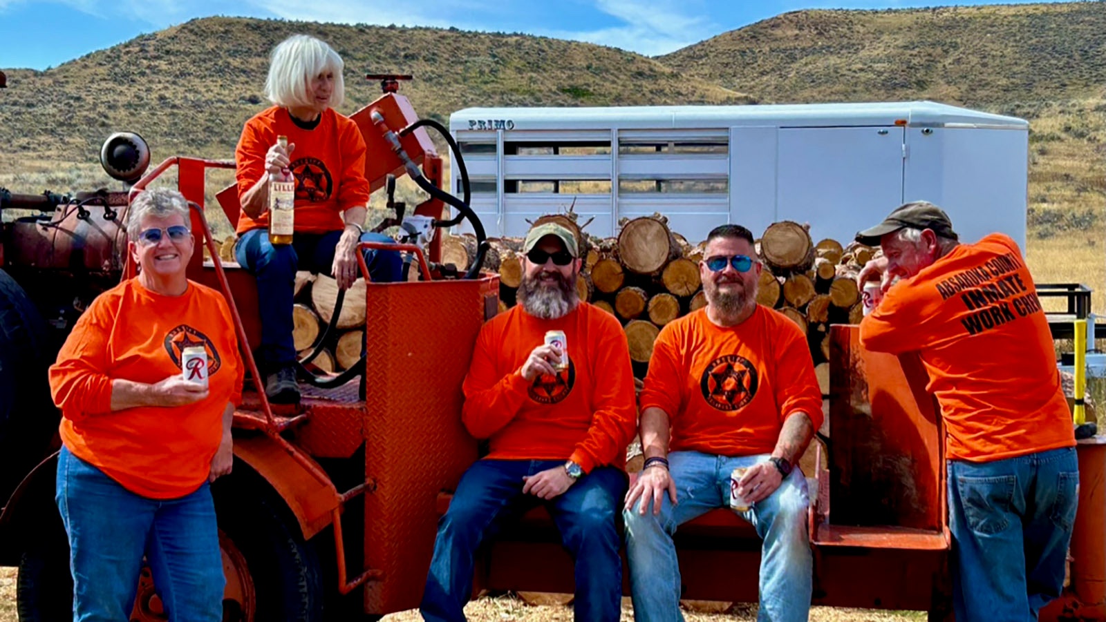 Wood Week on Craig Johnson's ranch is a lot of hard work, but it's also fun and lubricated with lots of Rainier Beer (and maybe a touch of something stronger).