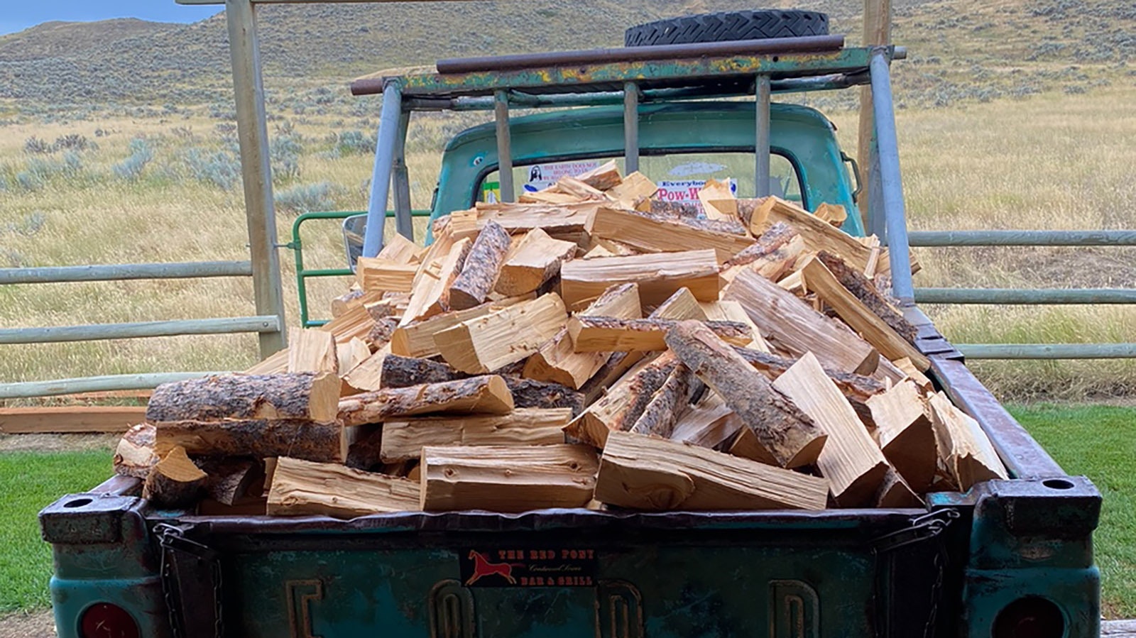 Wood Week on Craig Johnson's ranch is a lot of hard work, but it's also fun and lubricated with lots of Rainier Beer (and maybe a touch of something stronger).