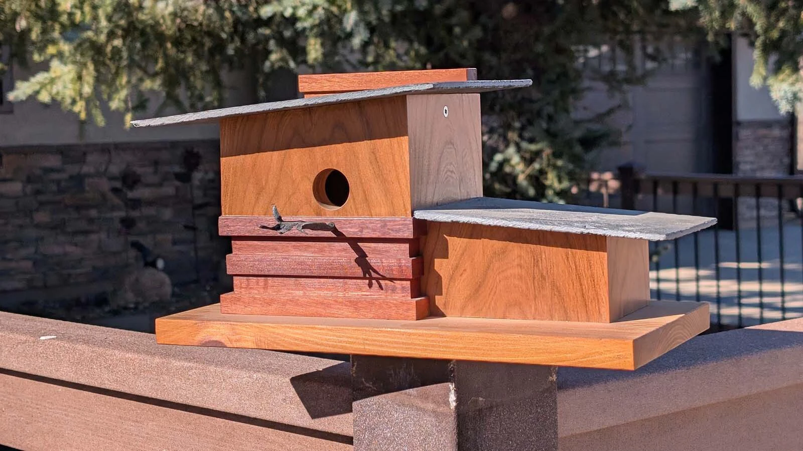 When Don Johnson of Sheridan first started building birdhouses, they were plain but he started studying architecture and designing modern homes for his feathered friends. Chickadees, wrens, finches and other small birds all call his birdhouses home.