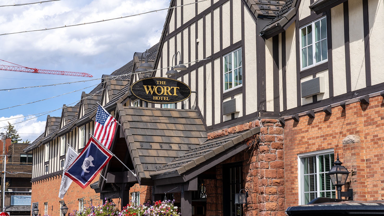 The Wort Hotel in Jackson is recognizable for its English Tudor peaks and lines.
