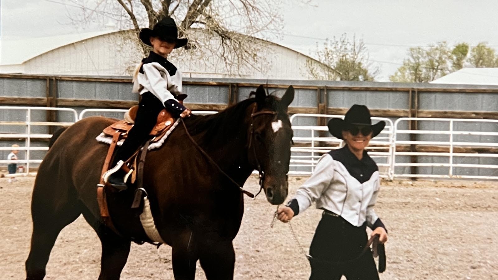 Raising a new generation of ropers. Jim and Paula Moss raised their kids in the arena and on the road.