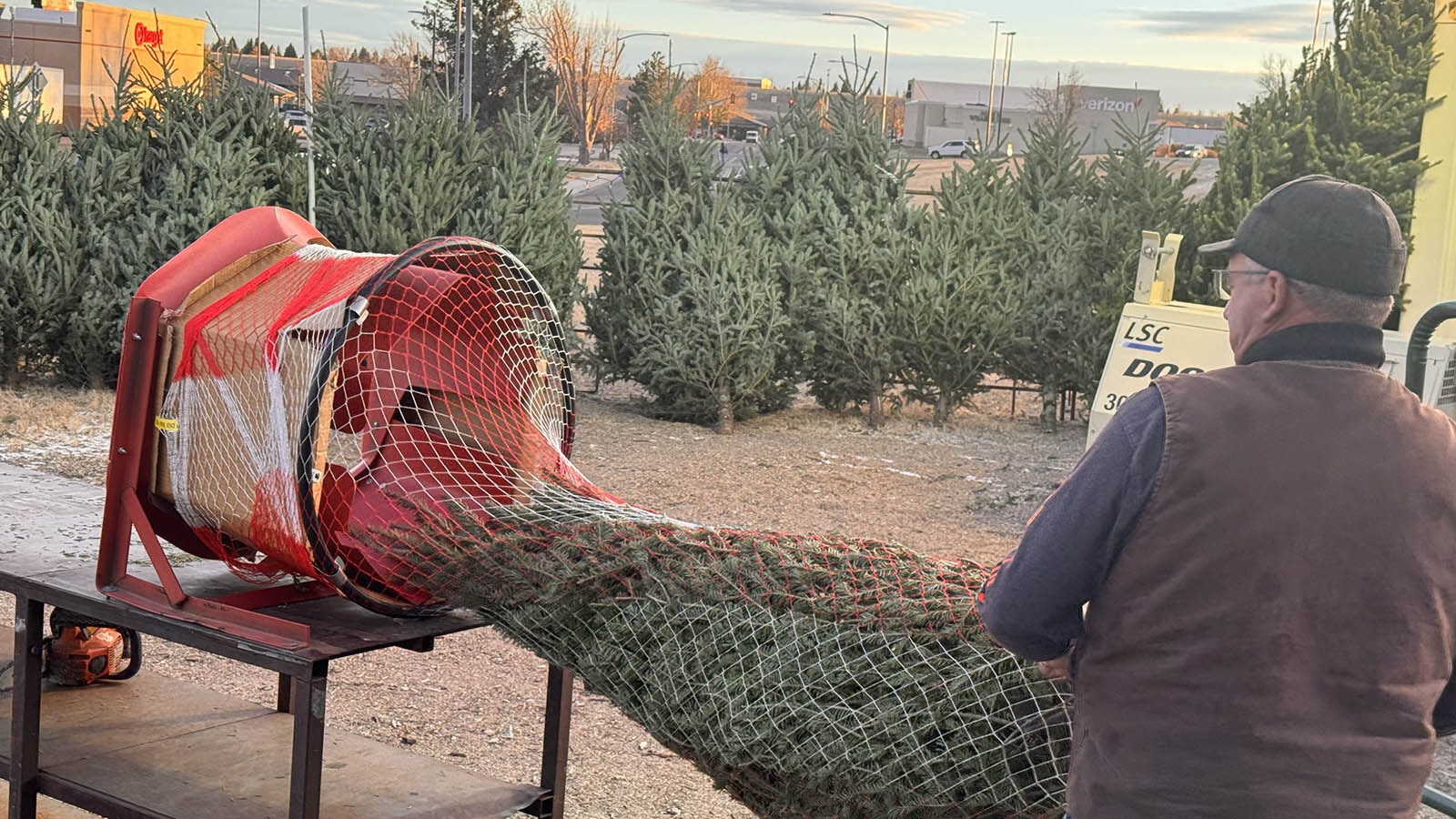 Doug Theis, owner of Big Paws Christmas Trees in Cheyenne, says he's been selling trees for 14 years, and has held prices without an increase for the last two years.