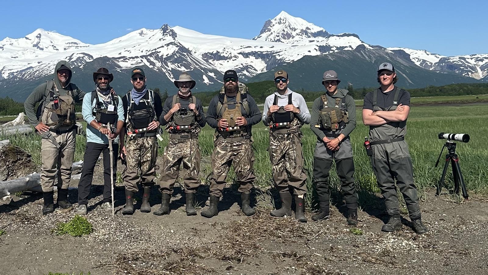 The documentary film crew with the former Wyoming college wrestlers in Alaska this summer filming a documentary about their 2022 grizzly attack.