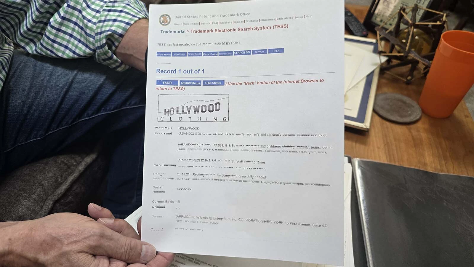 A Hollywood trademark helped A George Jay Wienbarg III keep a promise to his his girlfriend, a Korean fashion student in New York, to make her “Hollywood” famous.  The idea worked, but love, Wienbarg learned, can be just as fleeing as fame.