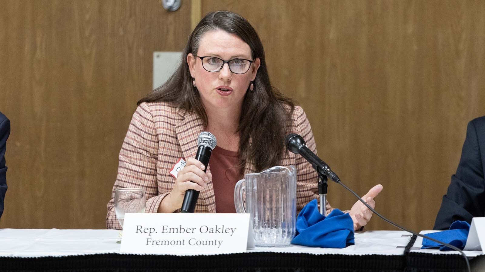 State Rep. Ember Oakley was active in a panel discussion on the Wyoming GOP on Thursday evening in Casper.