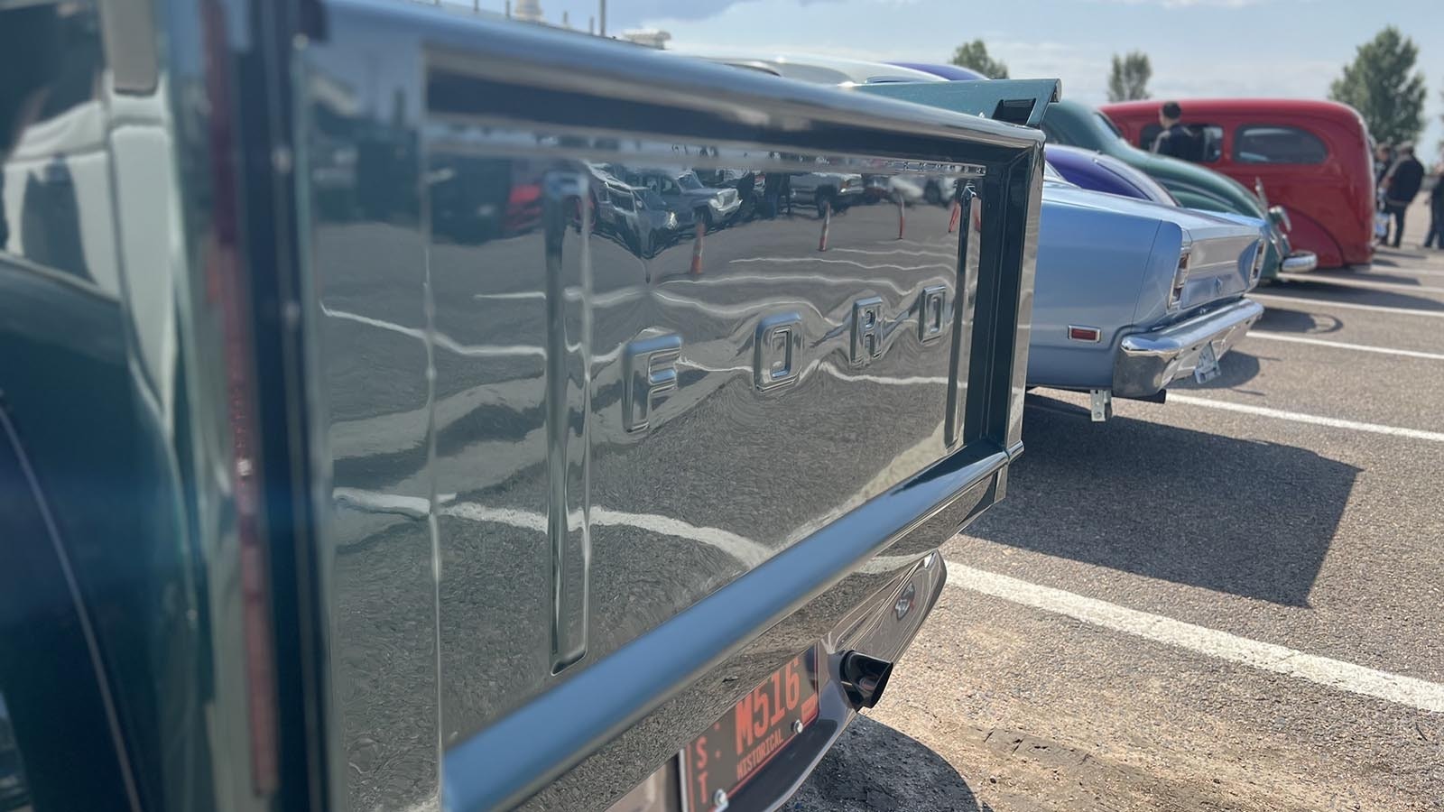 Custom-built hotrods of all types and vintages were on display on the WyoTech campus in Laramie on Thursday.