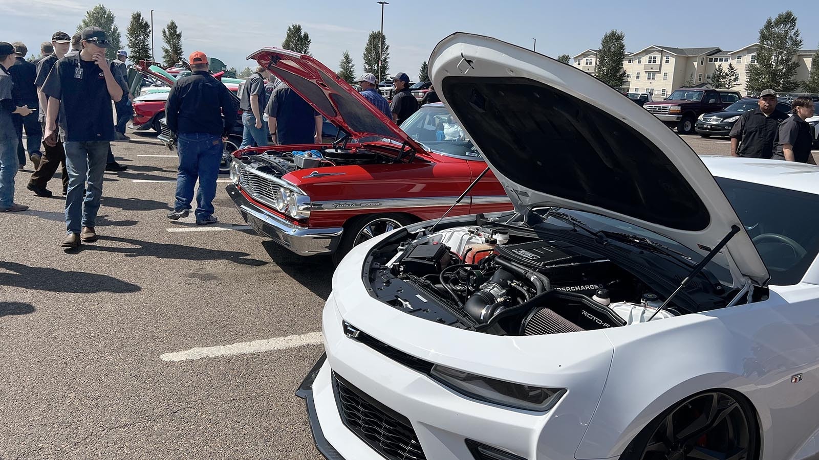 Custom-built hotrods of all types and vintages were on display on the WyoTech campus in Laramie on Thursday.