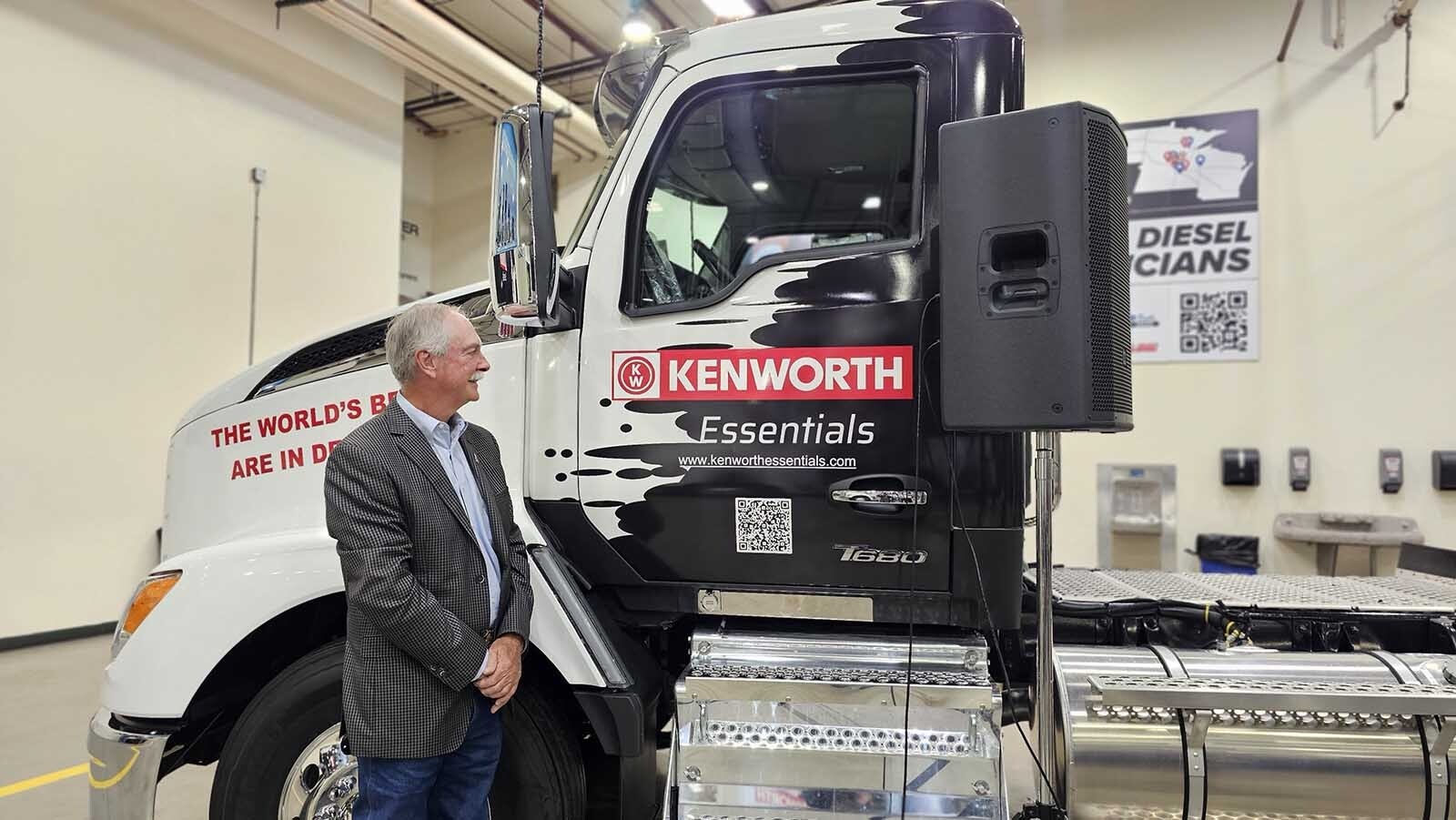 WyoTech founder Jim Mathes talks about a new partnership with Kenworth Trucks that will provide WyoTech with a fleet of custom trucks that have all the latest, greatest technology for diesel mechanics to learn on.