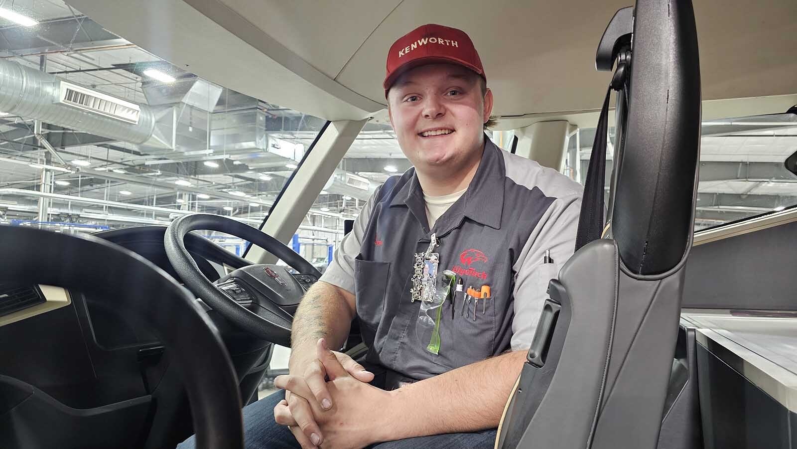 Dominic Cable came to WyoTech from Utah. He is fielding multiple job interviews as he nears the end of his program in diesel mechanics. He's particularly interested at this point in Kenworth trucks.