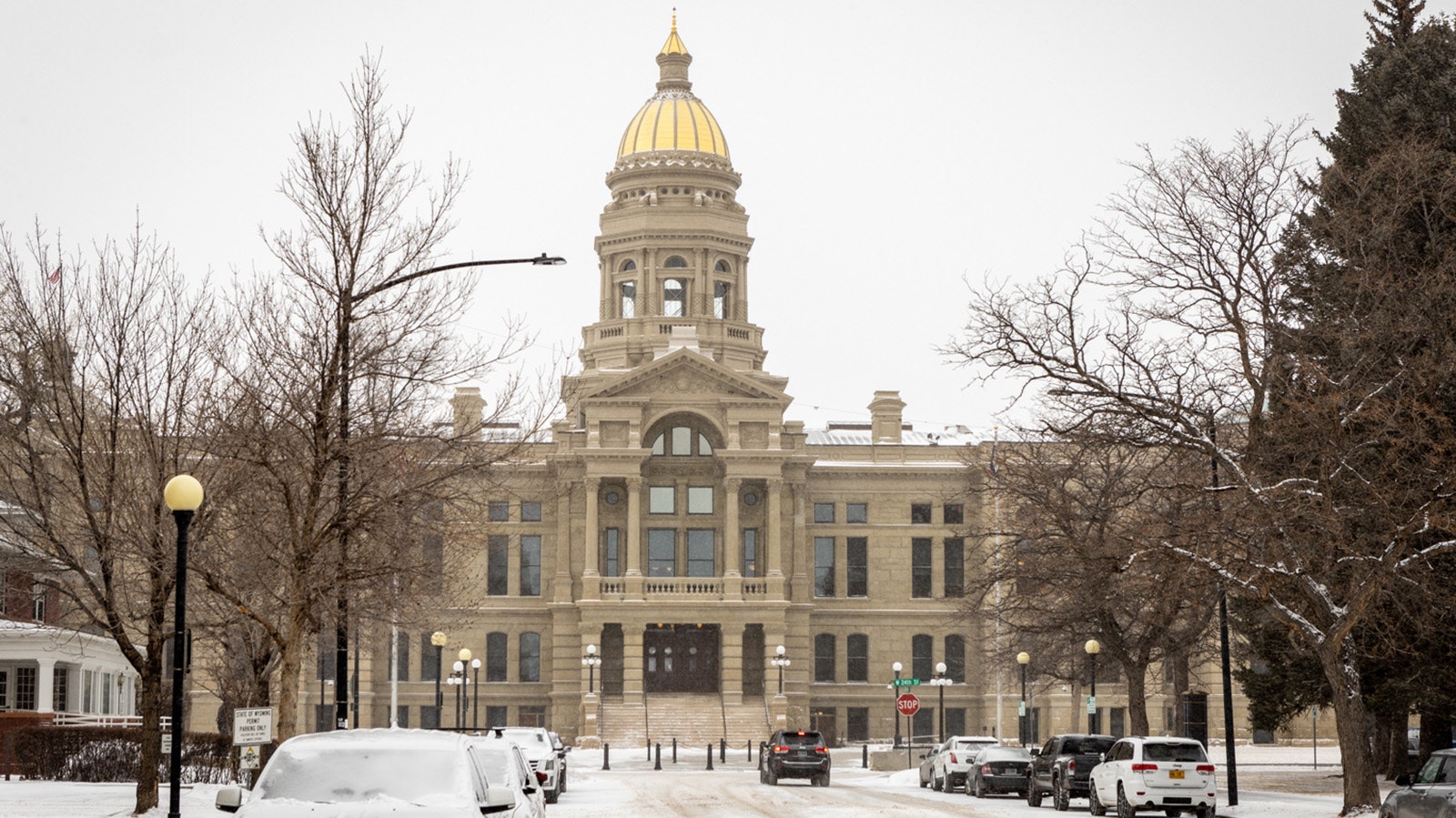 Wyoming Capitol in Winter 2 16 23