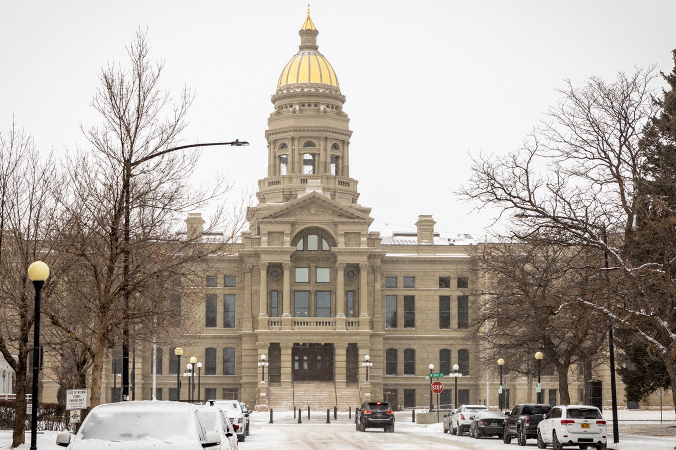 Wyoming Capitol in Winter 2 16 23