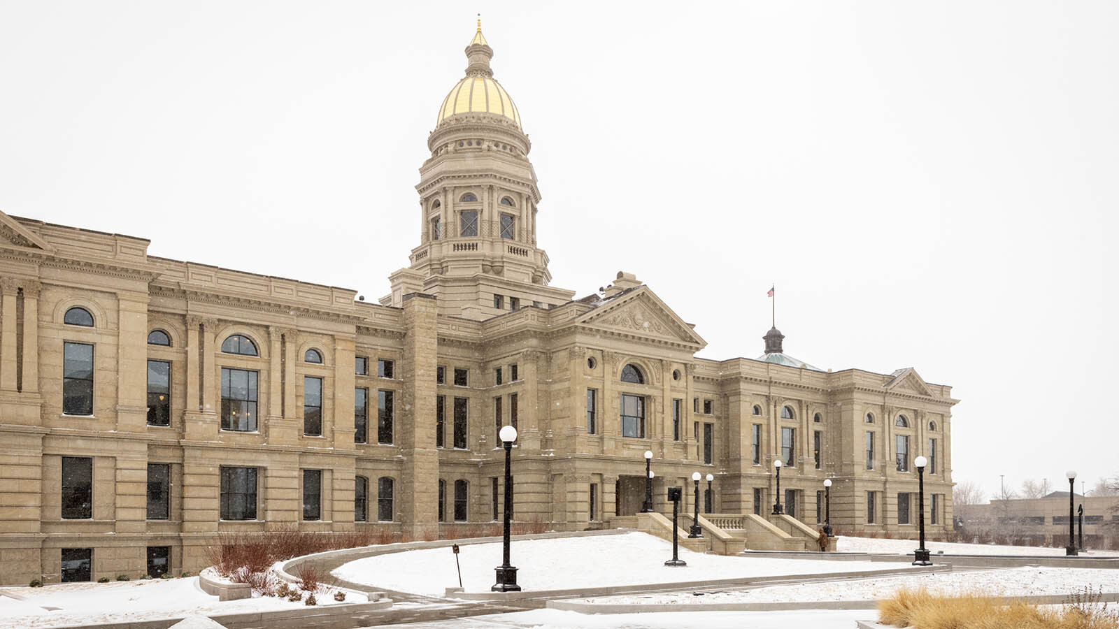 Wyoming Capitol in winter 2 19 24