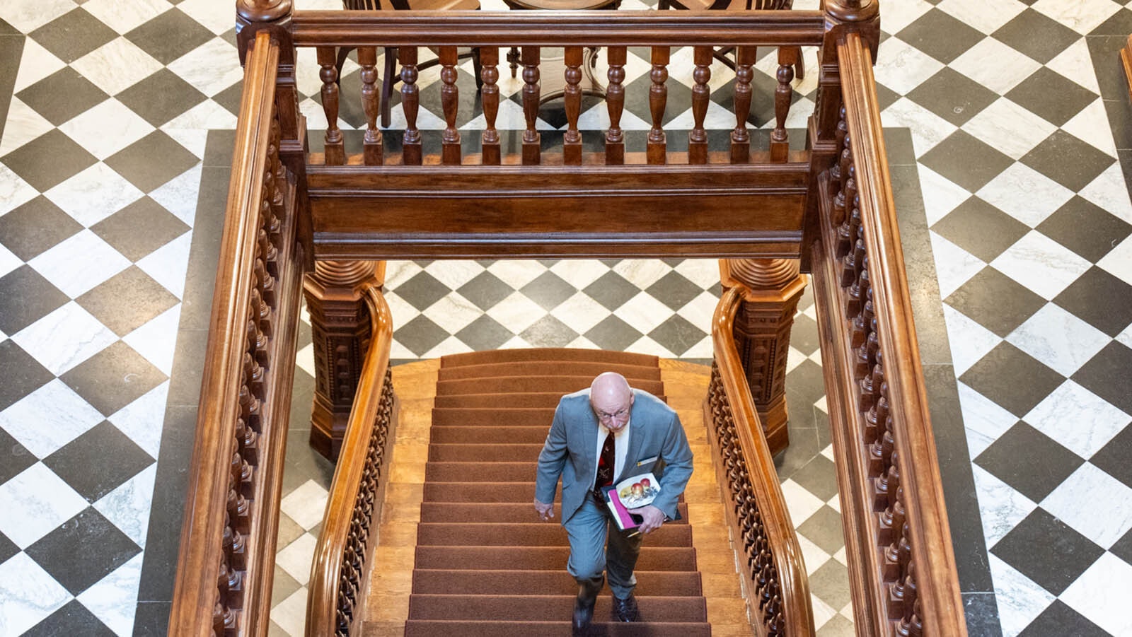 Wyoming Capitol stairs 1 20 25