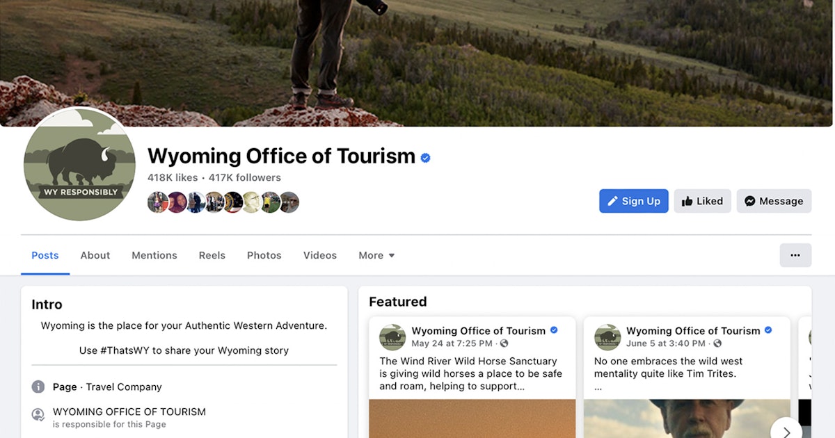 Wyoming Office Of Tourism Has Facebook Page ‘Hacked,’ Warns People Not To Click On Links