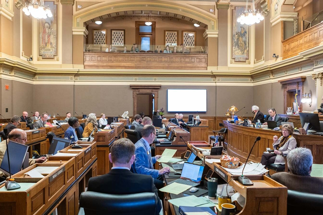 The Wyoming Senate plows through legislation Monday.