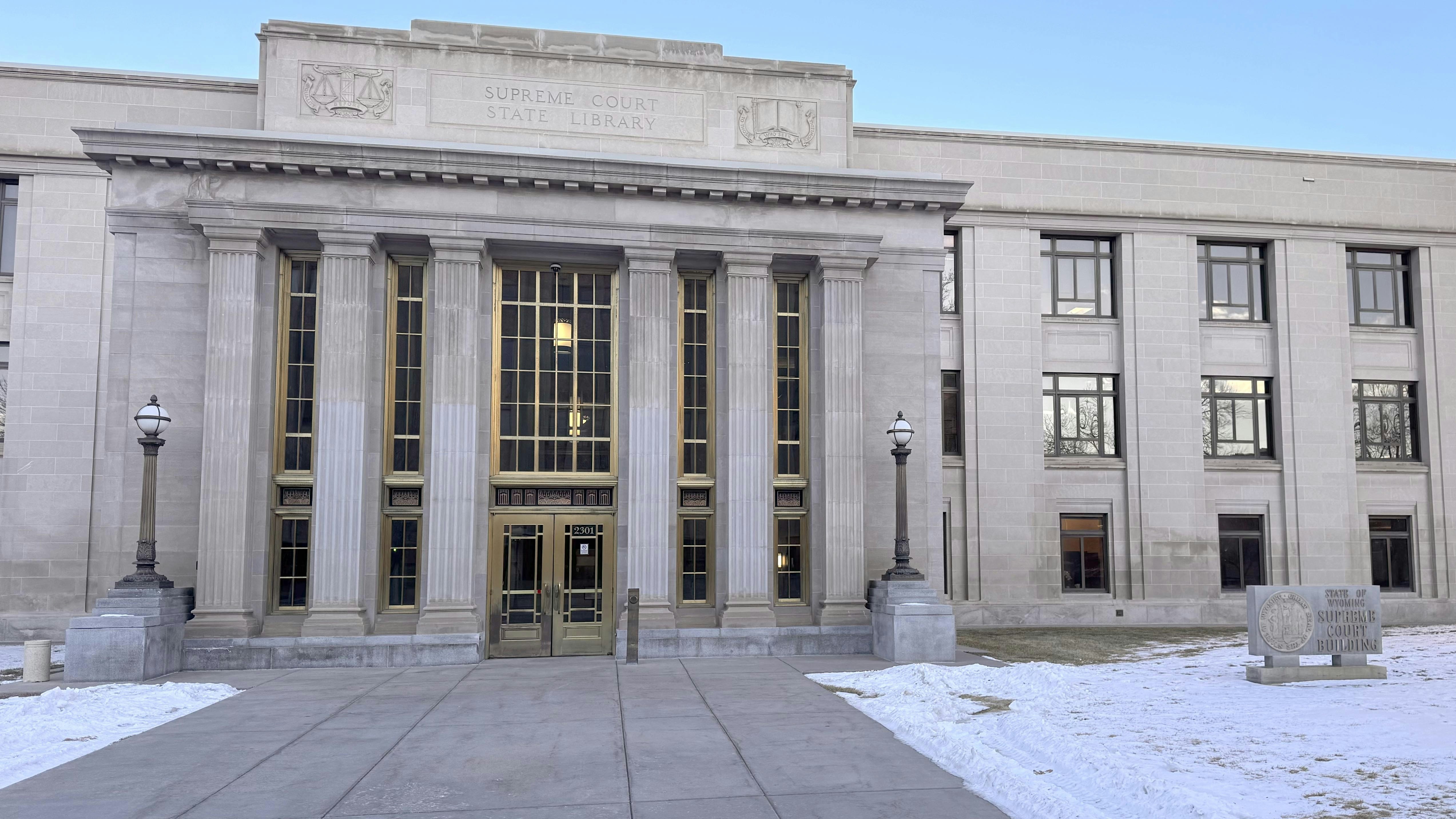 Wyoming Supreme Court building in Cheyenne.