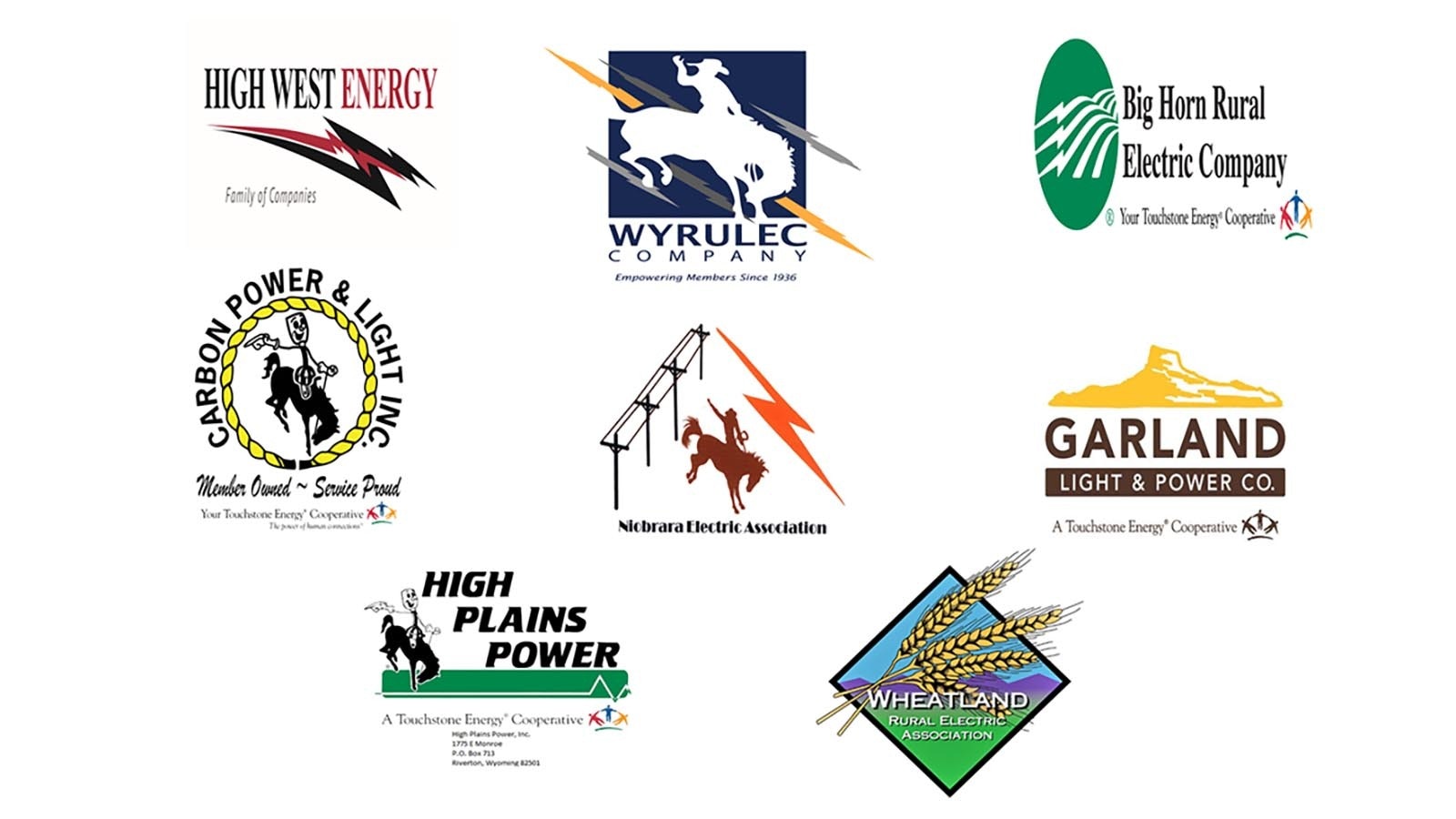 The eight cooperatives in Wyoming that are part of Colorado-based Tri-State Generation.