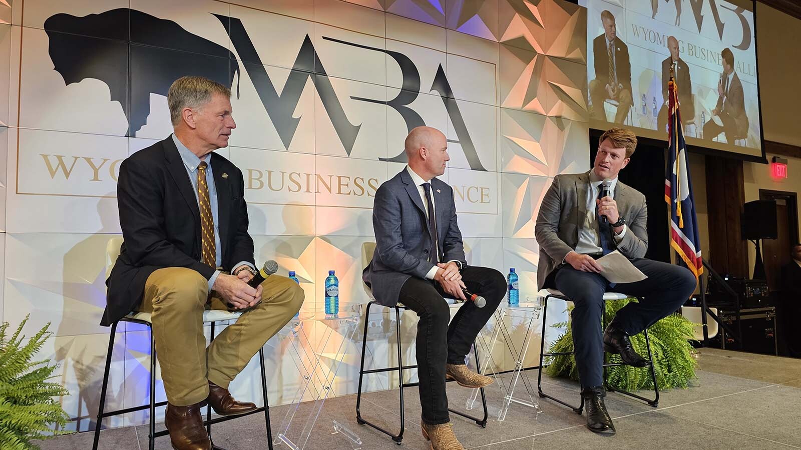 Speaking at the Governor's annual business conference on Wednesday, Utah Gov. Spencer Cox said Utah and Wyoming should embrace the need for data centers. “What’s happening in energy is unlike anything that’s happened in my lifetime,” Cox said. Region 8 EPA Administrator Cyrus Western asks Wyoming Gov. Mark Gordon and Utah Gov. Spencer Cox to talk about the rapidly changing energy landscape in the West.