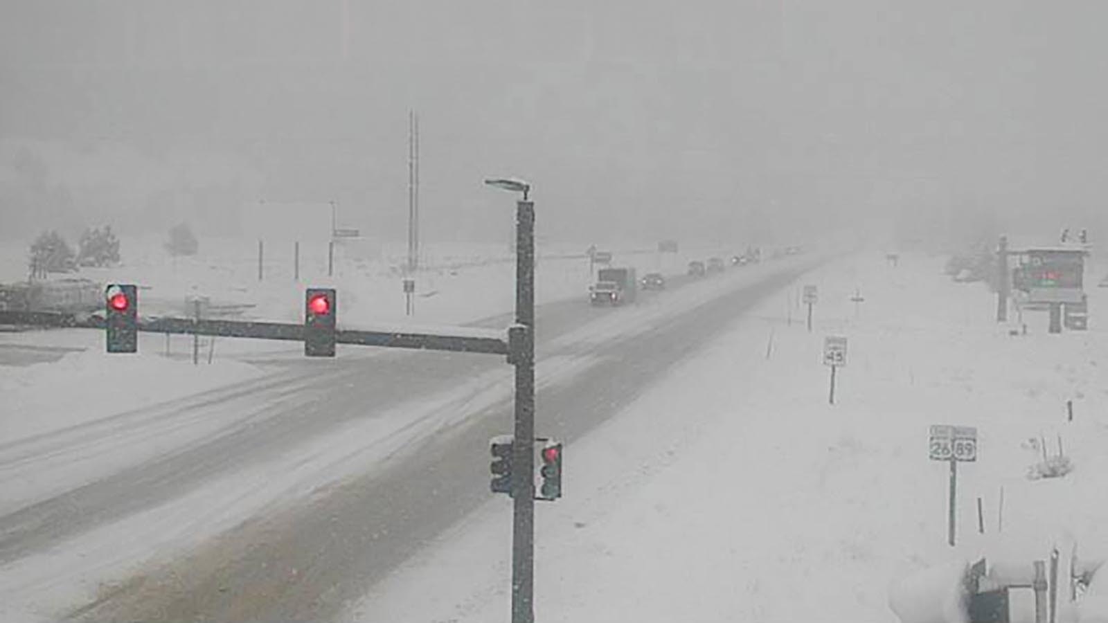 Snow is already flying in western Wyoming, with visibility low and roads slick on Highway 26/89 on Friday, Dec. 27, 2024.