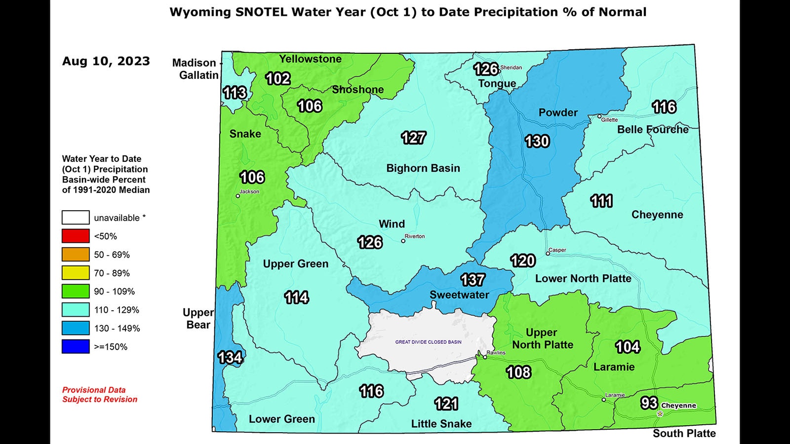 Wyoming water numbers 8 12