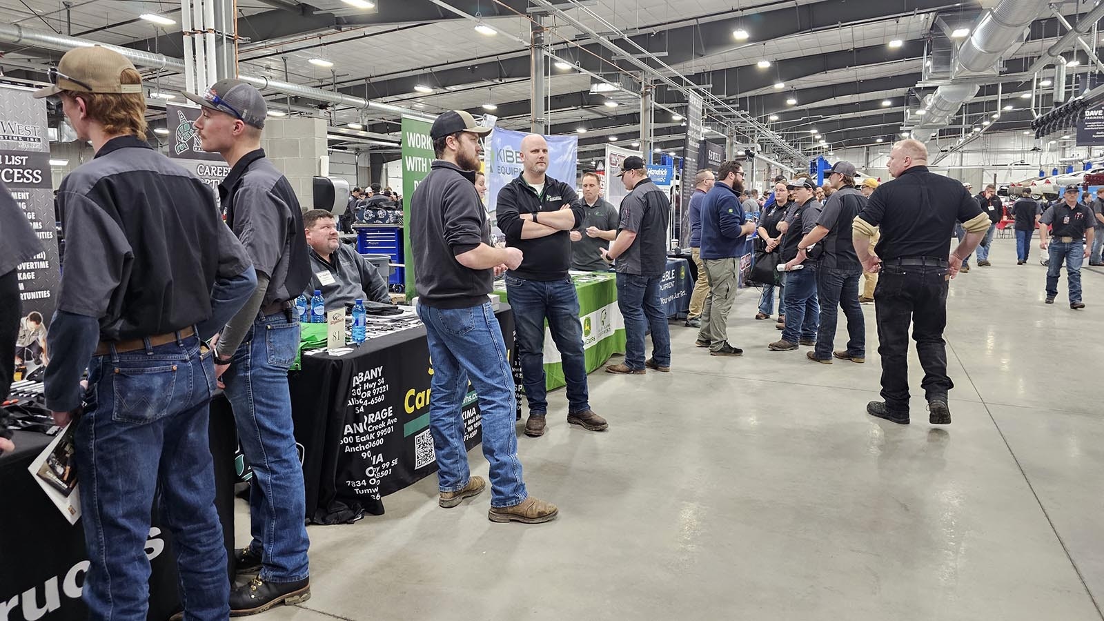 WyoTech's recent career fair featured 103 employers talking with up to 1,200 students in one day. Most of the students who participated in interviews finished the day with multiple job offers.