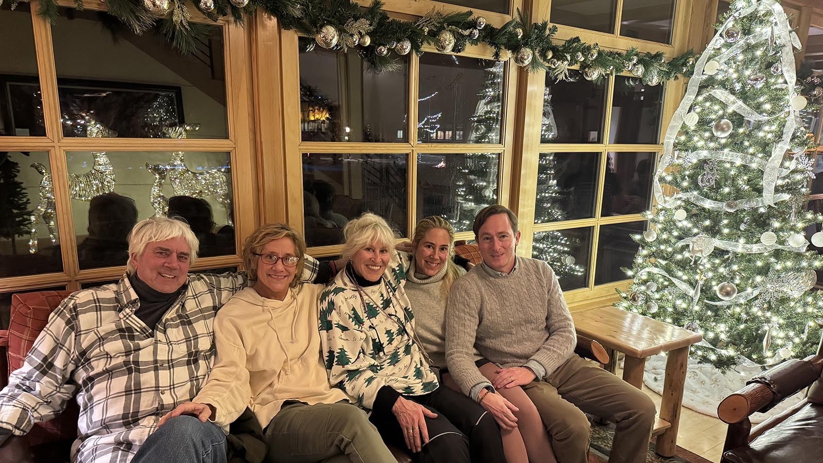 Enjoying an evening in the Old Faithful Snow Lodge at Yellowstone National Park.