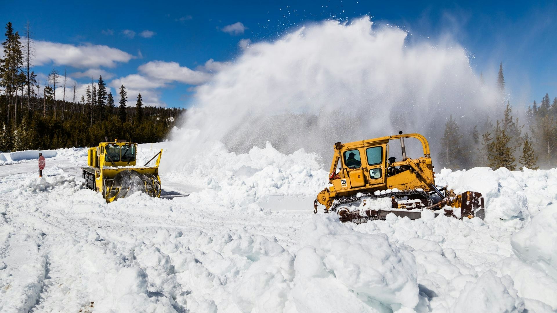 Yellowstone National Park officials say roads will be cleared of snow in time for Friday's East Entrance opening, but weather could close it soon after.